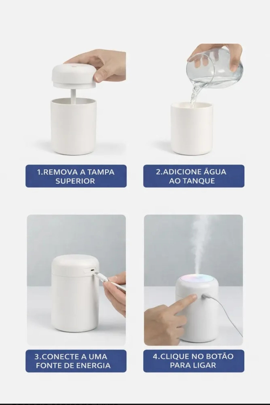 Umidificador Aromático LED